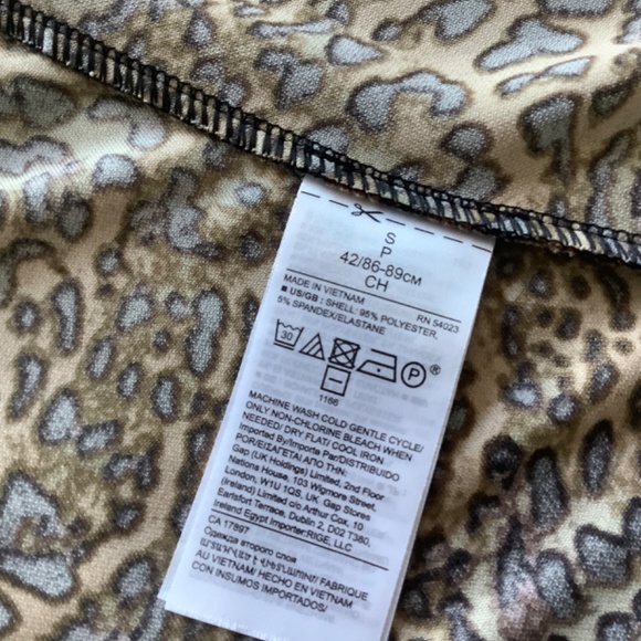 Banana Republic leopard wrap dress size S - Picture 11 of 12